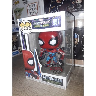 Funko Pop! : Marvel Mech Strike : Monster Hunters - Spider-Man [ กล่องสินค้า - 9/10 ]