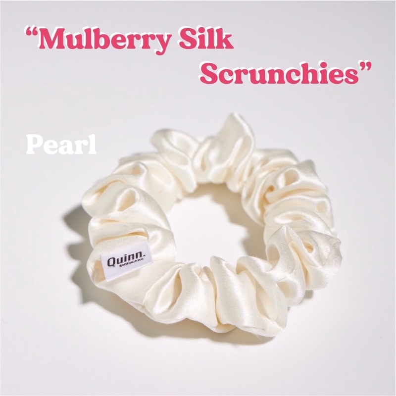 🍒Quinn *Midi Size* Mulberry Silk Scrunchies - ยางรัดผมผ้าไหมมัลเบอร์รี่ 22 momme / 6A Grade Quality ยางมัดผม