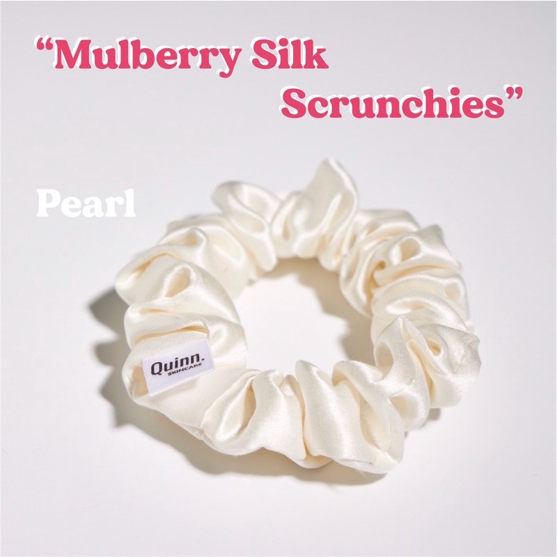 🍒Quinn *Midi Size* Mulberry Silk Scrunchies - ยางรัดผมผ้าไหมมัลเบอร์รี่ 22 momme / 6A Grade Quality 