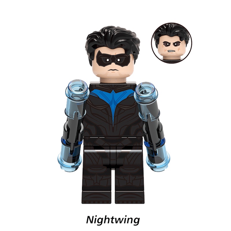 บล็อกตัวต่อฟิกเกอร์การ์ตูนซูเปอร์ฮีโร่ Nightwing DC Comic Super Heroes Robin Justice League ของเล่น ของขวัญ สําหรับเด็ก