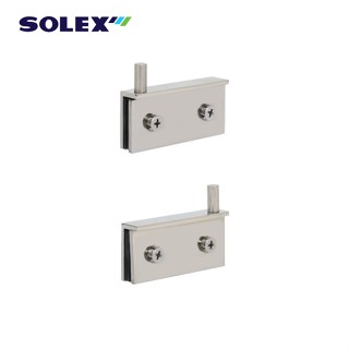 SOLEX บานพับหนีบกระจกแสตนเลส SUS304 No.GC6932 เฟอร์นิเจอร์