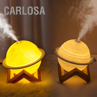 Carlosa* โคมไฟดวงจันทร์ Led แบบพ่นไอน้ำได้ เครื่องทําความชื้น ชาร์จ Usb พร้อมไฟ Led สําหรับห้องนอน