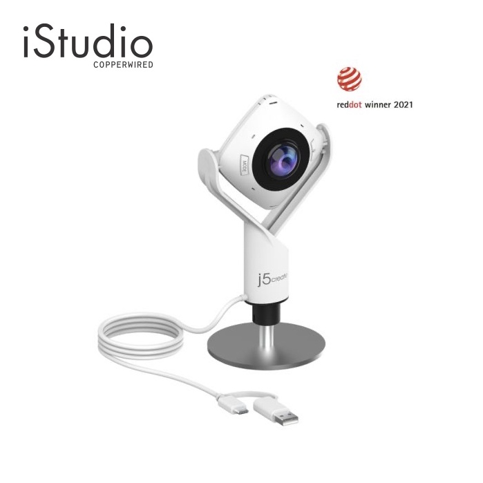 J5Create กล้องเว็บแคม 360 All Around Webcam สำหรับการประชุมทางวิดีโอ l iStudio By Copperwired