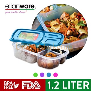 Elianware E-247 กล่องอาหารกลางวัน 3 ช่อง ขนาด 1200 มล.