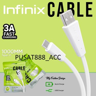 Infinix 3A สายชาร์จเร็ว Type C USB สายเคเบิลข้อมูล