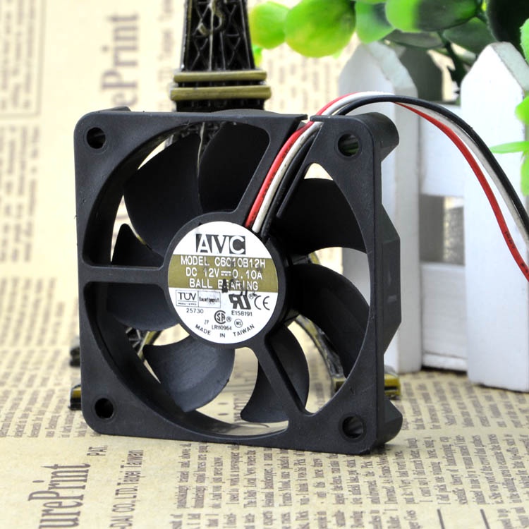 YY 6010 12V 0.10A 6CM 6 CM CPU CASE FAN C6010B12H