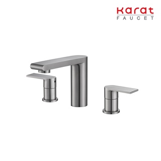 Karat Faucet ก๊อกผสมอ่างล้างหน้าเซนเตอร์ 8 พร้อมป๊อปอัพ (สแตนเลส 304) รุ่น KF-39-128-63