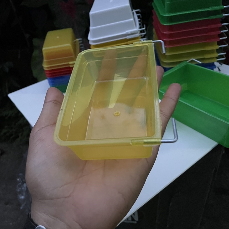 อ่างอาบน้ำนกกรงหัวจุก อ่างอาบนกสี่เหลี่ยมมีลวด อ่างอาบสี่เหลี่ยมลวด อ่างอาบนก อ่างอาบนกกรง อ่างอาบนก อ่างอาบ - รูปที่ 3