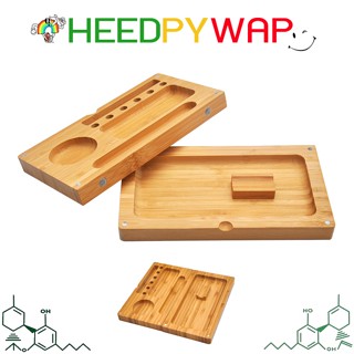 [ส่งทุกวัน] ถาดไม้ ถาดโรล BAMBOO TRAY FLIP พับได้ สำหรับ 420 rolling tray มีแม่เหล็กติด