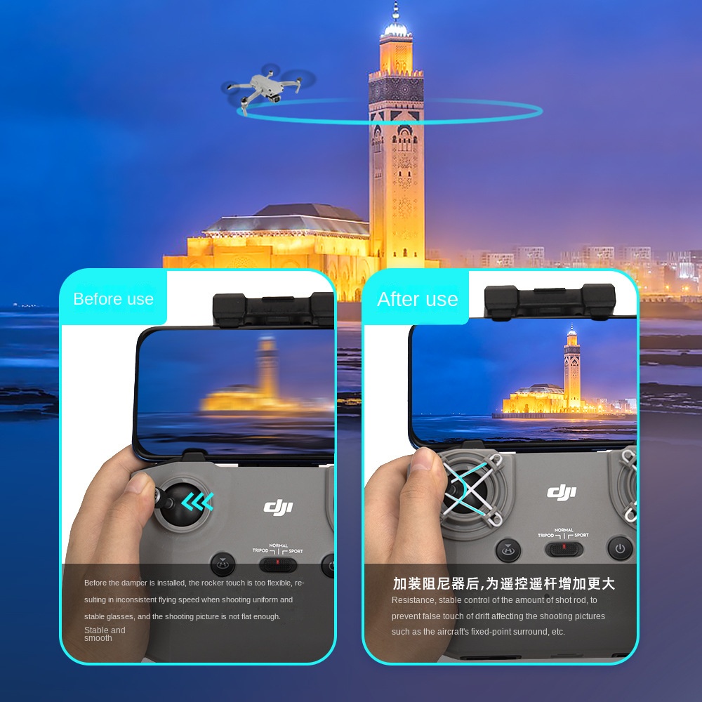 อุปกรณ์จอยสติ๊กควบคุมระยะไกล สําหรับ Dji Mavic 3 mini 2 mini 3 Air 2S #6