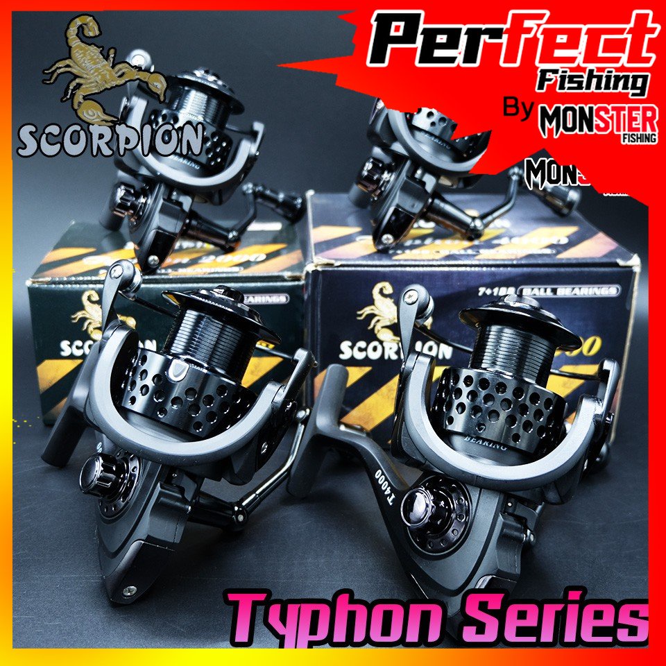 รอกสปินนิ่ง สกอเปี้ยน SCORPION TYPHON 2000/3000/4000/5000 (BLACK)