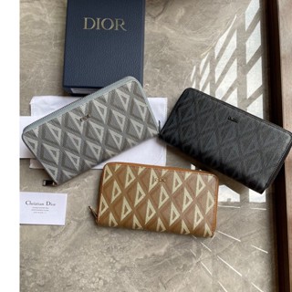 พรี​ ราคา3800 Dior CD Diamond หนังวัว กระเป๋า​บัตร กระเป๋าสตางค์  กระเป๋าเงิน เหรียญ