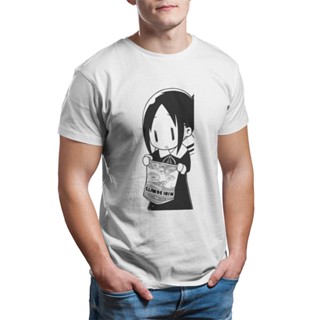 เสื้อยืดถูกๆ ผู้ชายสบาย Kaguya sama รักเป็นสงครามโรแมนติกตลกอะนิเมะชุดเสื้อยืด Kaguya Chan ขนมขบเคี้ยวเสื้อยืดผ้าฝ้ายบริ