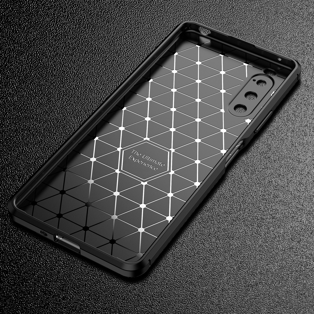 SONY Xperia 1 5 10 II III IV Case Soft Carbon Fiber Silicone TPU Shockproof Hybrid Back Cover #8