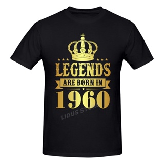 เสื้อผู้ชายเท่ ตํานานเกิด 1960 62 ปีของขวัญวันเกิดครบรอบ 62 ปีเสื้อยืดแขนสั้นฮาราจูกุเสื้อยืดกราฟิกเสื้อยืดแบรนด์ Tee To