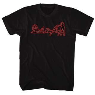 [COD]เสื้อยืด พิมพ์ลายโลโก้ Devil May Cry สีดํา สําหรับผู้ใหญ่S-5XL