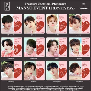 [สมบัติจําลอง] โฟโต้การ์ด MANYO 11 LOVELY DAYS X TREASURE UNOFFICIAL