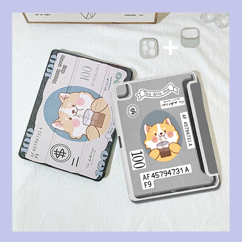 เคสไอแพด gen9 พลาสติกแข็งPC หลังใส พร้อมช่องใส่ปากกา เคสไอแพดกันกระแทก เคสไอแพดสำหรับ gen8 gen7 10.2