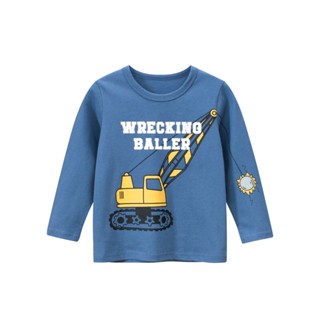 27kids เสื้อแขนยาวเด็ก 3095 รถทุบตึก WRECKING BALLER