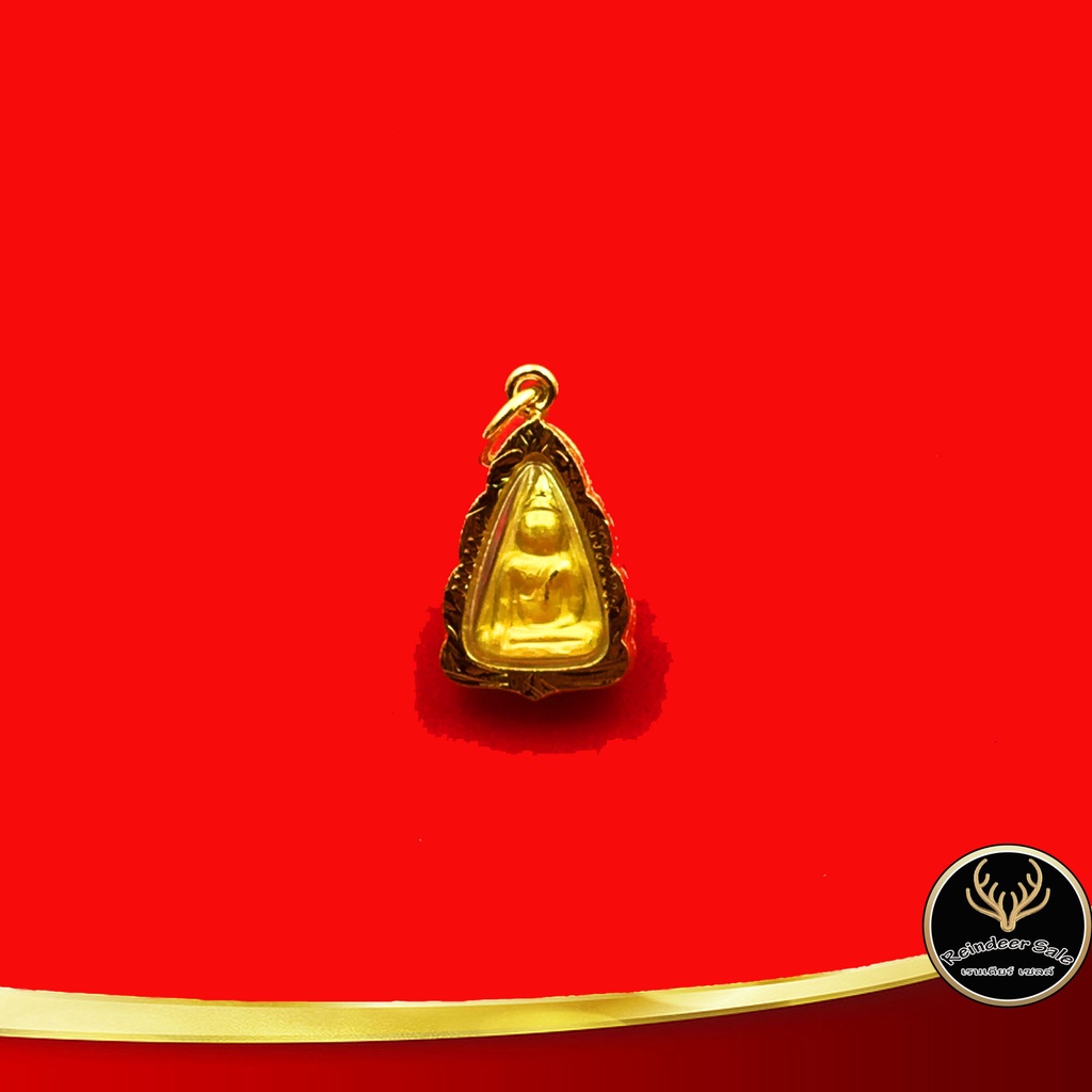 จี้พระ นางพญา เนื้อทองคำ ชุบ 24K เลี่ยมกรอบทอง ชุบเศษทองเยาวราช 100 %