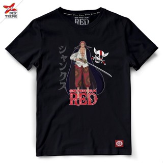 Dextreme เสื้อยืดวันพีซ (DOP-1585) One Piece Film Red ฟิล์ม เรด ลาย แชงค์ส Shank มี สีดำ และ สีกรม