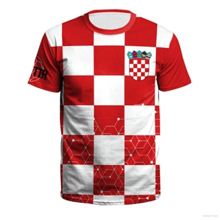 ใหม่ เสื้อยืดลําลอง แขนสั้น คอกลม พิมพ์ลาย Croatia National Jersey Fans พลัสไซซ์ แฟชั่นสําหรับสตรีท