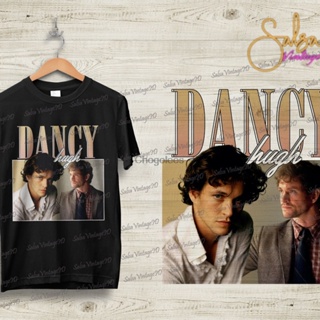 เสื้อยืดพิมพ์ลายแฟชั่น Hugh dancy 90s inspired 90s รองเท้าเต้นรํา สไตล์วินเทจ&amp;amp;#39 s Rap ใหม่ เสื้อยืดลําลอง แขนสั้น