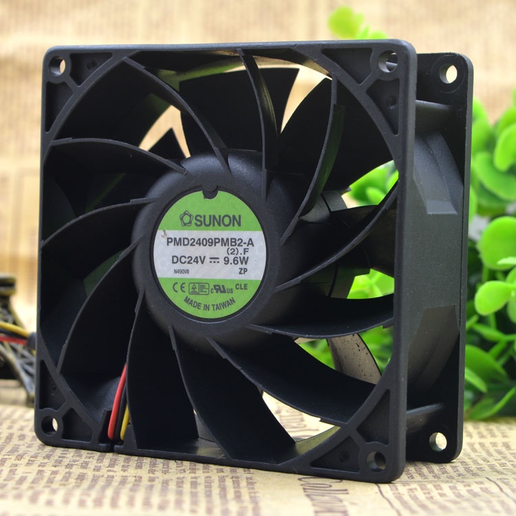 YTH PMD2409PMB2-A 9038 24V 9.6W 3WIRES พัดลมอินเวอร์เตอร์