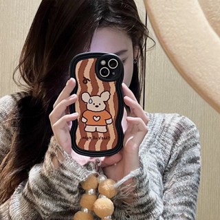 ✨ส่งเชือกเส้นเล็ก✨เคสไอโฟน 14 Pro Max 13 12 11 เคส for iPhone 14พลัส สุนัขลาย น่ารัก พกง่ายๆ การป้องกันการตก Case