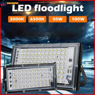 ไฟสปอตไลท์ LED กันน้ำ IP66 Spotlight ไฟ 50W 100W สปอตไลท์  โคมไฟ ไฟถนน โคมไฟภูมิทัศน์ หลอดไฟ