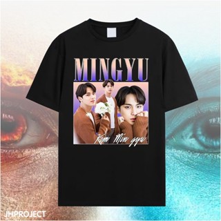 เสื้อยืด oversize KAOS MINGYU SEVENTEEN - TSHIRT MINGYU SEVENTEEN - KPOP - MINGYU SEVENTEEN TEEStreetwear เสื้อยืดผู้ชาย