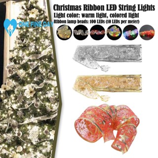 สายไฟริบบิ้น LED สีทอง 10 เมตร สําหรับตกแต่งคริสต์มาส N5A1