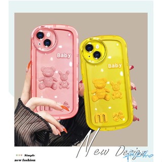 เคสโทรศัพท์มือถือ ลายตุ๊กตาหมีน่ารัก 3D แฟชั่น สําหรับ Vivo Y16 Y02S case Y35 V25 Y22S Y22 Y15S Y15A Y21 Y33S Y21A Y21G V23E 2022