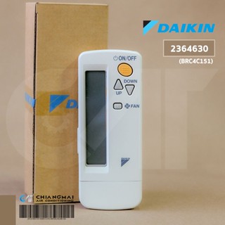 2364630 รีโมทแอร์ Daikin รีโมทแอร์ไดกิ้น (โค้ดฝาหลัง BRC4C151) Remote Control อะไหล่แอร์ ของแท้เบิกศูนย์