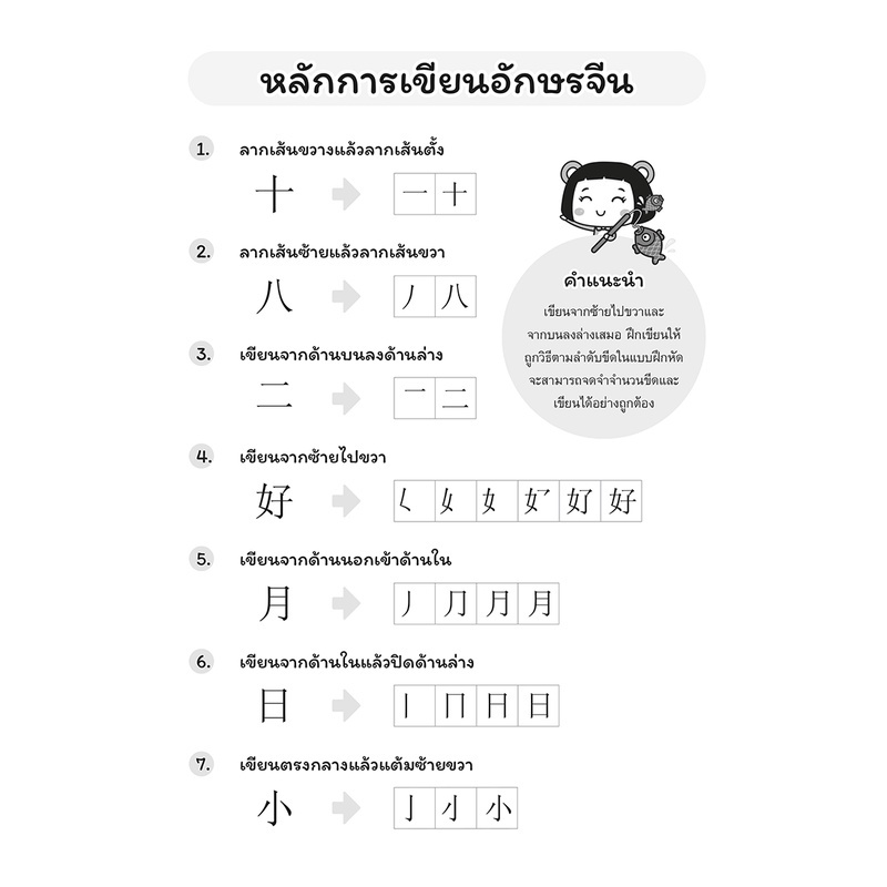 แบบฝึกคัดอักษรจีน เล่ม 1 คัดจีน ฝึกเขียนตามลำดับอย่างถูกต้อง - รูปที่ 2