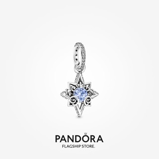 Pandora charm Disney Cinderella Blue Star Pendant  silver jewelry w1022