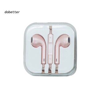 &lt;Dobetter&gt; หูฟังอินเอียร์ แบบมีสาย เบสหนัก 3.5 มม. สําหรับ iPhone Android โทรศัพท์ แท็บเล็ต