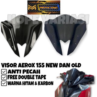 Visor YAMAHA AEROX 155 WINSIL WINDSHIELD AEROX Black VISOR AEROX สีดํา