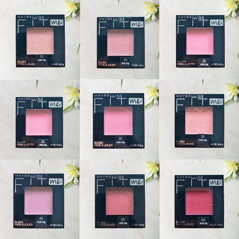 Fit Me Blush Faed a Joues 4.5g, 55, 50, 45, 35, 30, 25, 20, 10, 15 เมย์เบลลีน ฟิต มี บลัช บลัชออนปัด