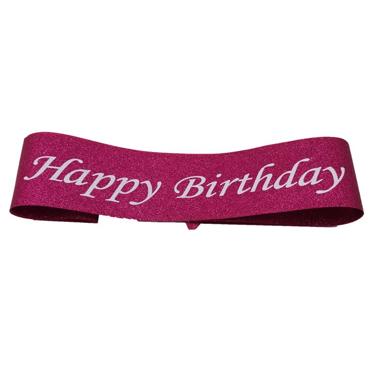 ส่งไว สายสะพายวันเกิด Happy Birthday วิบวับ วิบวับ ราคา ถูกที่สุด ดีลบีเคเค แกลเลอรีภาพที่ 4