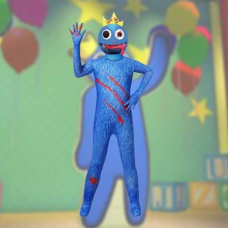 Roblox Rainbow Friends Blue Friend Kid Halloween Jumpsuit Cosplay Costume Girls Boys Role Play Costume