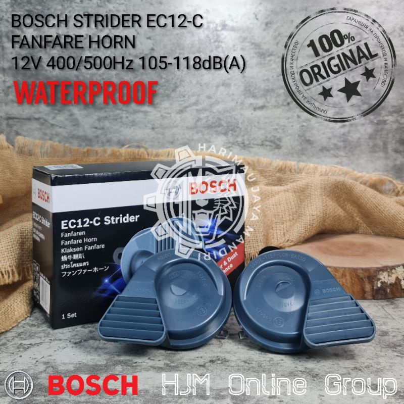 BOSCH กันน้ํา STRIDER EC12-C 12V HORN FANFARE ต้นฉบับ