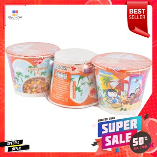 นิสชิน บะหมี่กึ่งสำเร็จรูปแบบถ้วย รสปู 40 กรัม แพ็ค 3Nissin Instant Cup Noodles Crab Flavor 40 g. Pack 3