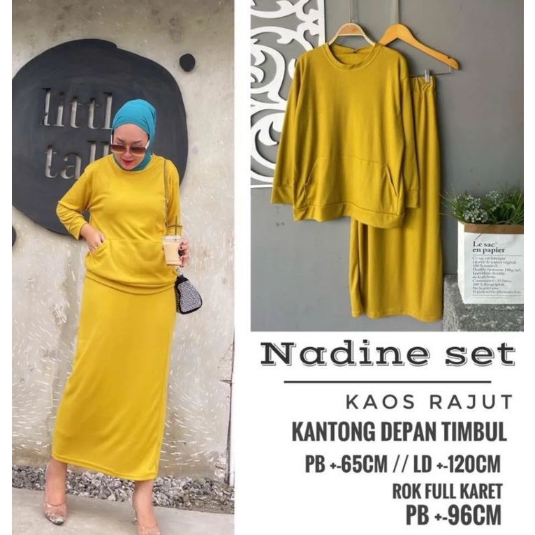NADINE SET / KNIT SET / SKIRT SET / ชุดผู้หญิง / ชุด JUMBO