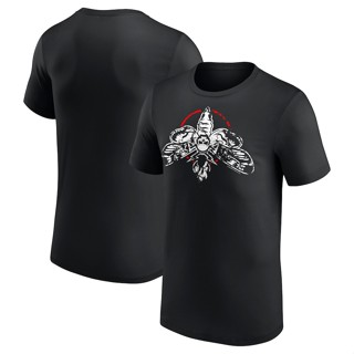 เสื้อยืดแขนสั้นลําลอง พิมพ์ลาย Bray Wyatt Moth แฟชั่นฤดูร้อน สีดํา สําหรับผู้ชาย และผู้หญิง 2022