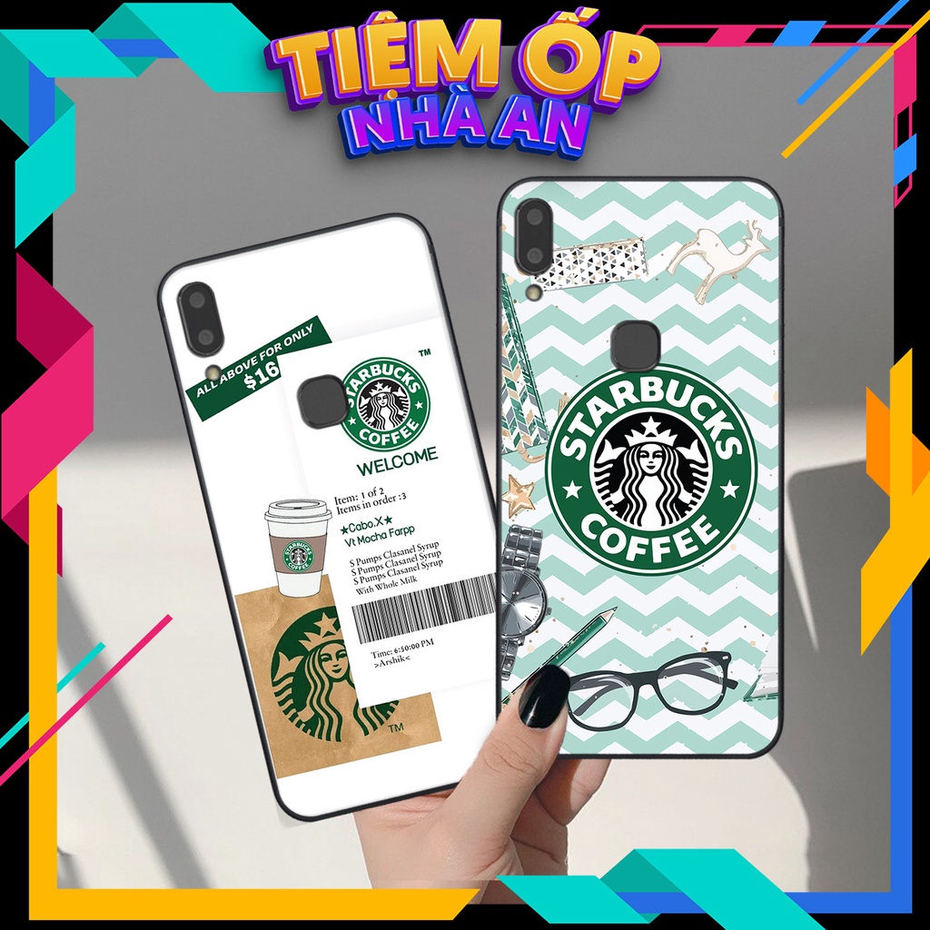 เคสโทรศัพท์สําหรับ Vivo V9 / V9 Youth พร้อมพิมพ์ Starbucks, Cool Art Collage
