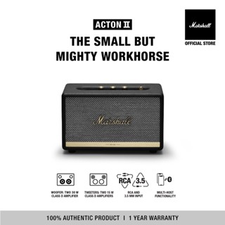 MARSHALL ACTON II BLUETOOTH BLACKลำโพงบลูทูธ ลำโพง marshall ลําโพงบลูทูธเบสหนัก รับประกัน 1 ปีส่งฟรีทั่วไทย  img 0