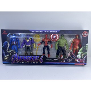 ซุปเปอร์​ฮีโร่ ​  หุ่นยนต์​ ของเล่น​​ราคาถูก  ฮีโร่​ อ​เวนเจอร์​ avenger เดอะฮัก สไปเดอร์เเมน ไอรอนเเมน  กัปตันชุดห้าตัว