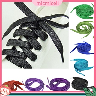 (micmicell) เชือกผูกรองเท้าสีเมทัลลิกกลิตเตอร์ขนาด 60-180 ซม. 1 คู่