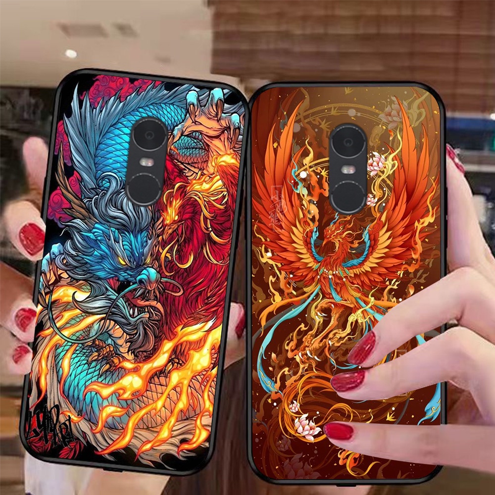 Xiaomi redmi note 4 / redmi note 4x / redmi 5 Tiger Phone Case, Dragon, Phoenix Cheap Case